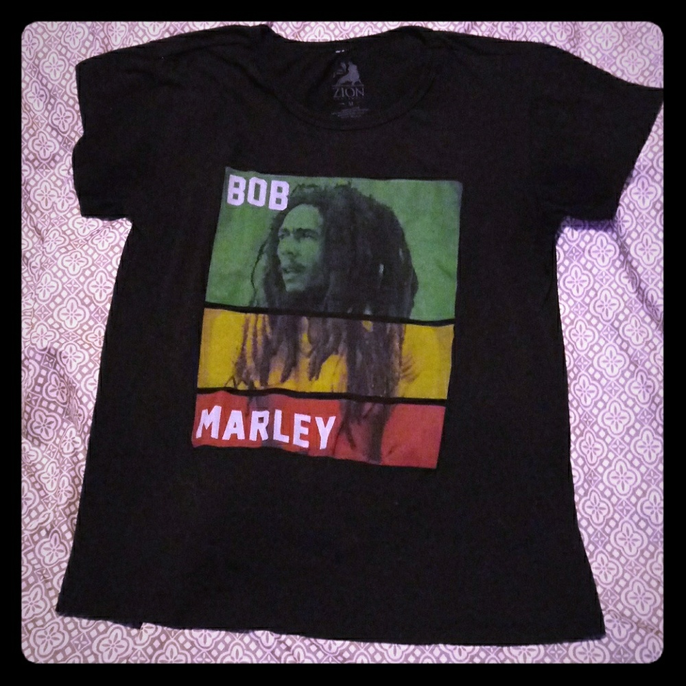 Black Bob Marley tee